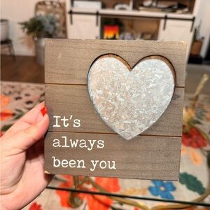 Rustic Heart Wall Decor - Gray and Brown